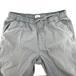 OLD NAVY Mens Jogger Pants Gray Elastic Waist Drawstring Casual Size L Everyday